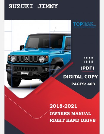 suzuki jimny 2021-2022 owners manual in english